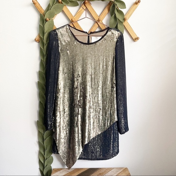 3.1 Phillip Lim Gold Sequin Silk Dress - Picture 3 of 10